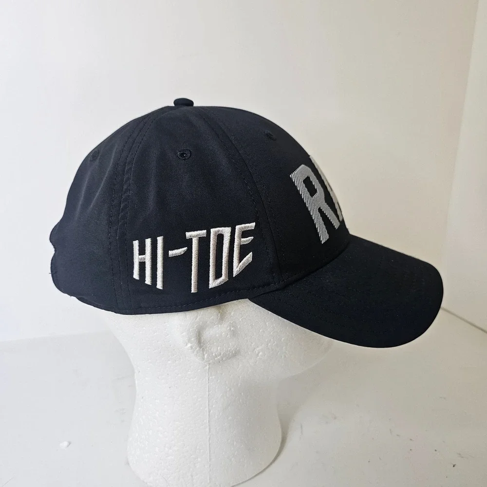 TaylorMade Golf RAW Hi-Toe Hat Black Adjustable Performance Baseball Cap Mens OS